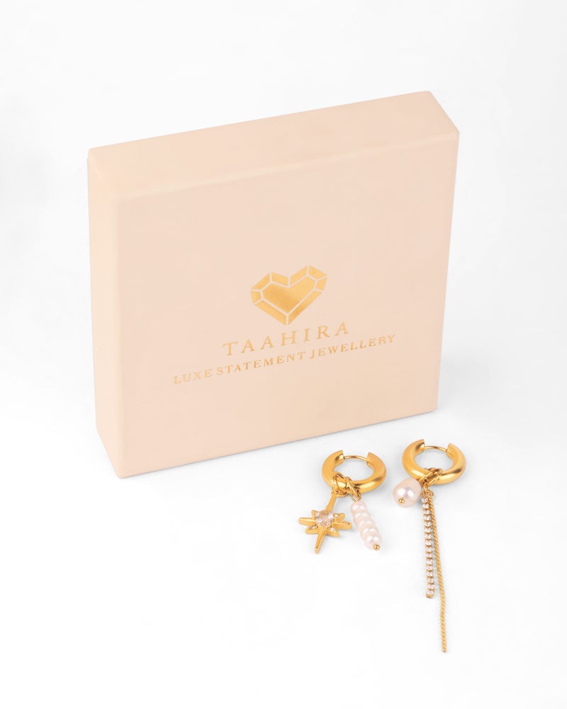 TAAHIRA Flora Zircon Pearl Earrings - Image 3